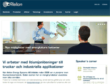 Tablet Screenshot of alelion.com